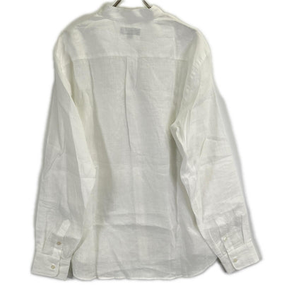 SEASE シーズ SC030 ホワイト リネン100 フィッシュテール シャツ トップス