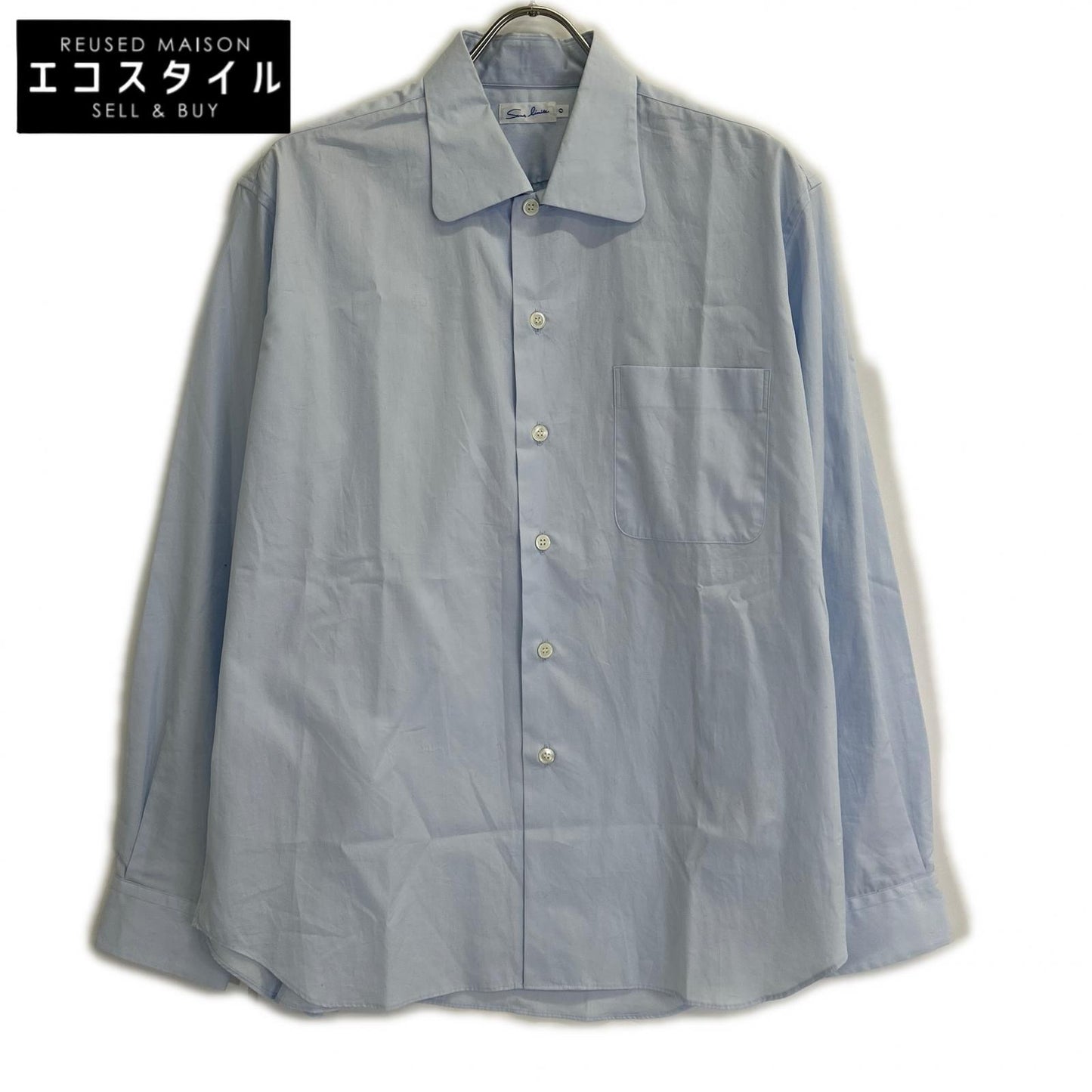 Sans limite サンリミット W2501141 ライトブルー ボックスワイドスプレッド II 長袖シャツ トップス