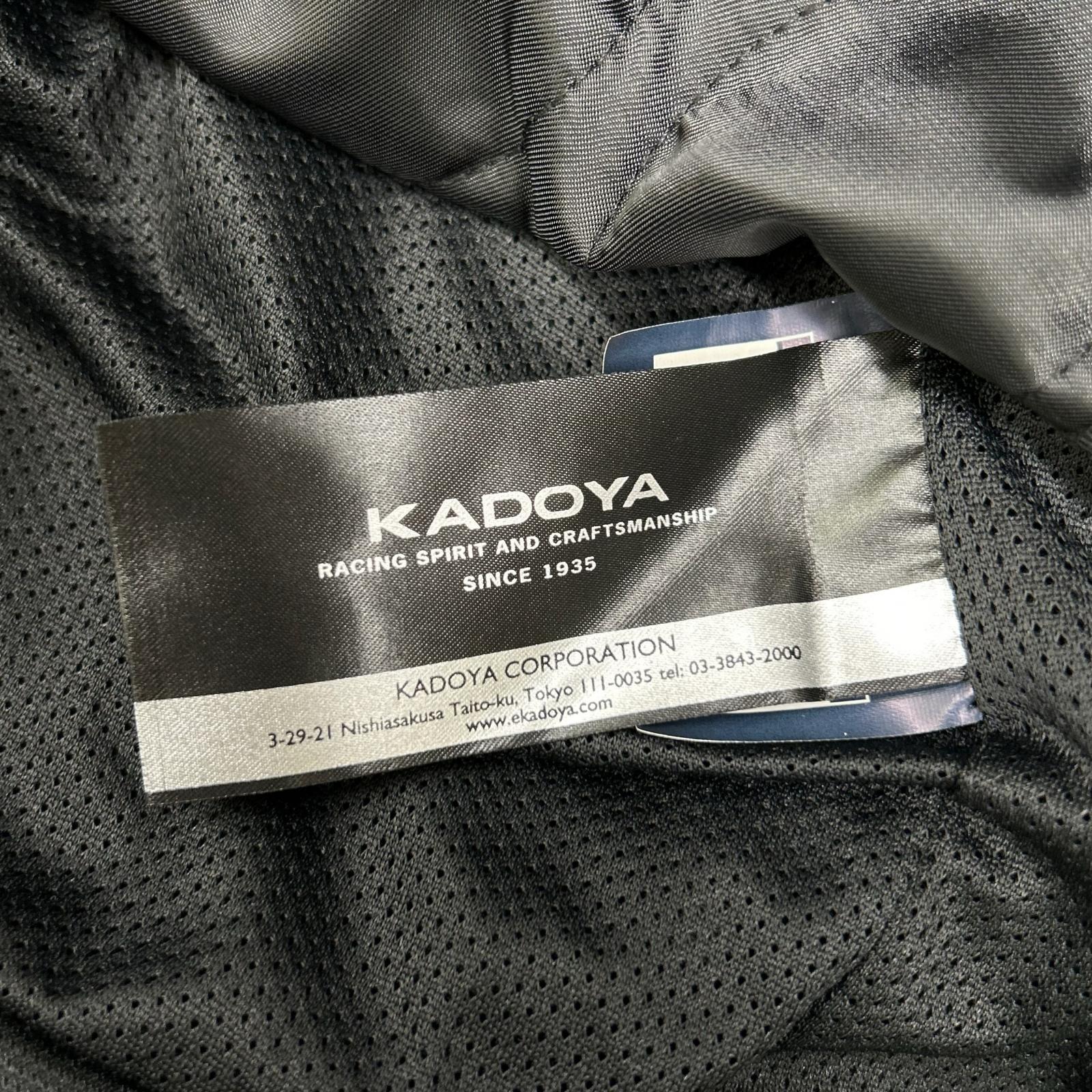 KADOYA カドヤ 1530 ブラック U-SCR 山羊革 フード付き シングルライダースジャケット ジャケット