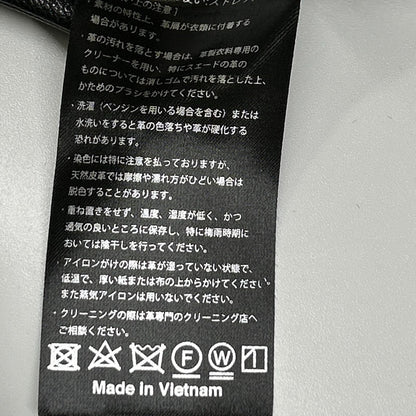 KADOYA カドヤ 1530 ブラック U-SCR 山羊革 フード付き シングルライダースジャケット ジャケット