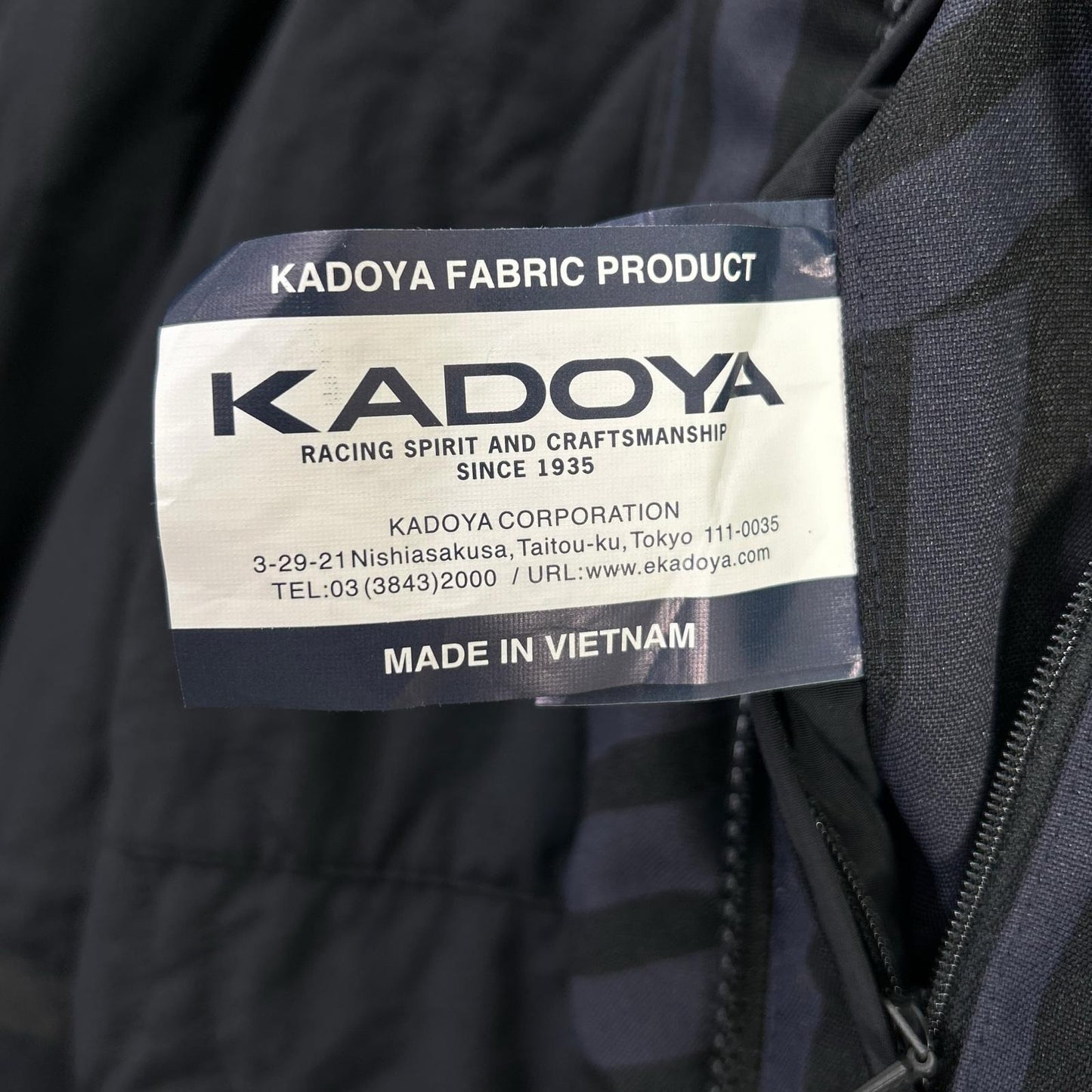 KADOYA カドヤ 6579 ネイビー カモフラ NOEMI ナイロン 布帛ジャケット ジャケット
