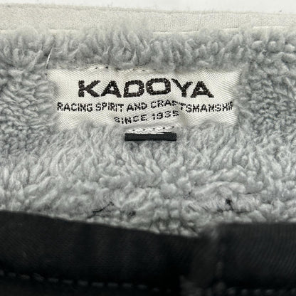 KADOYA カドヤ 6275 ブラック コットン 裏ボア ハイウエスト防寒パンツ ボトムス