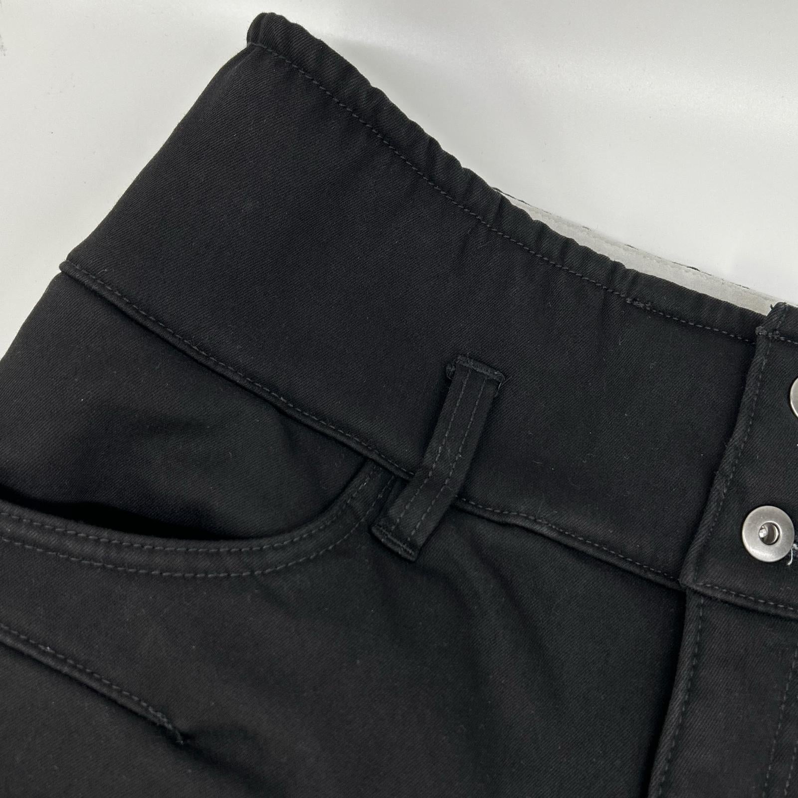 KADOYA カドヤ 6275 ブラック コットン 裏ボア ハイウエスト防寒パンツ ボトムス