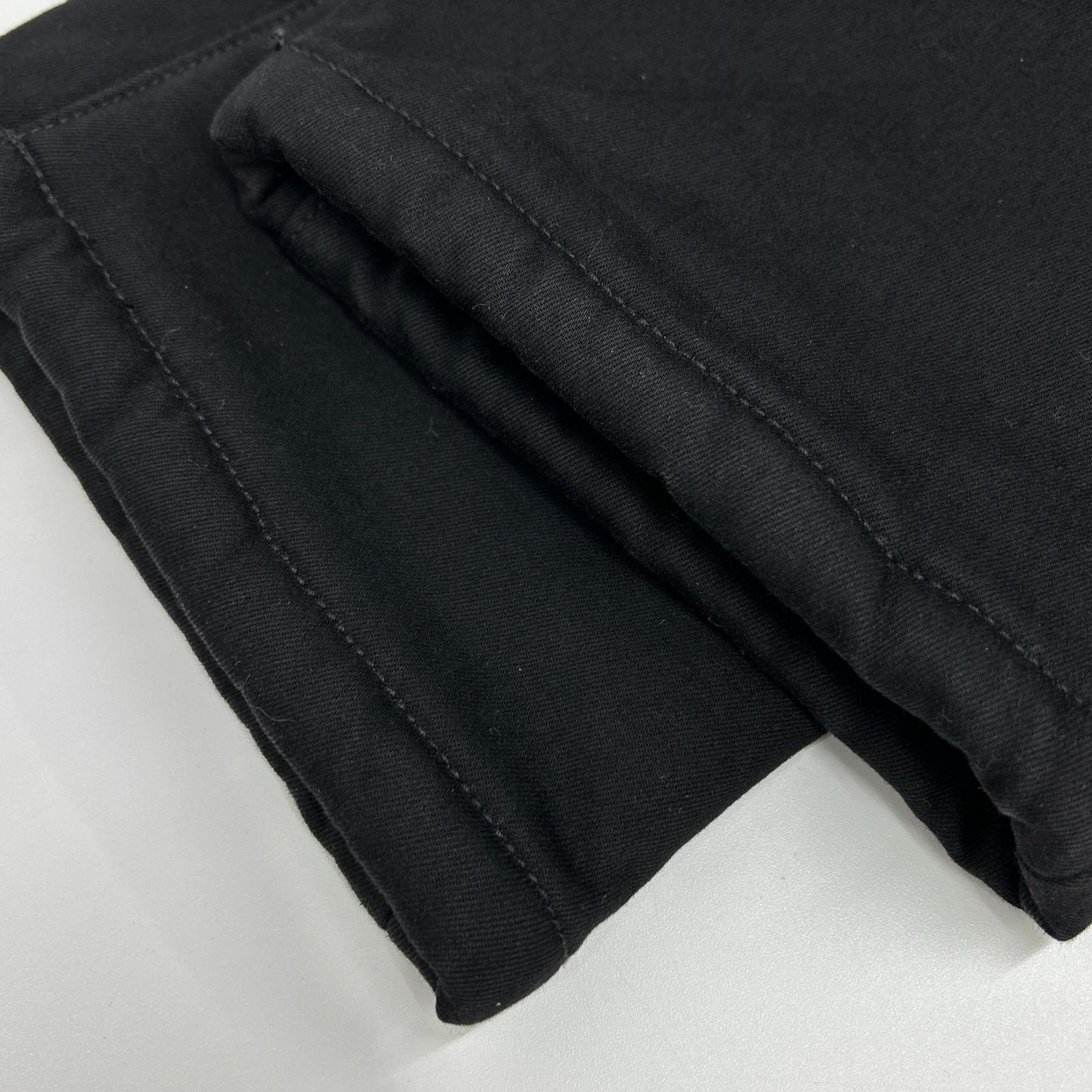 KADOYA カドヤ 6275 ブラック コットン 裏ボア ハイウエスト防寒パンツ ボトムス