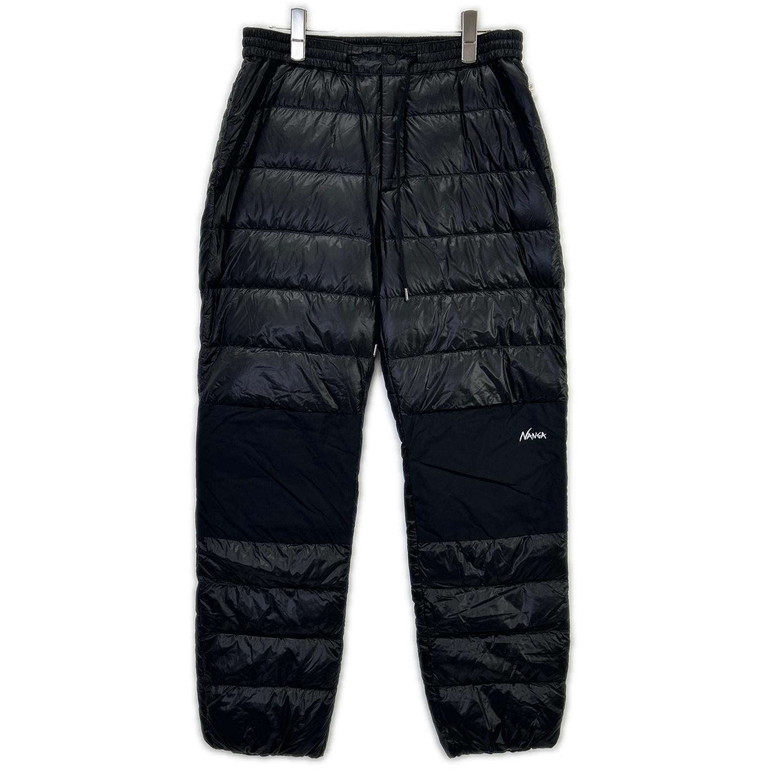 NANGA Nanga NW2441-11801 black nylon MOUNTAIN LODGE DOWN PANTS bottoms