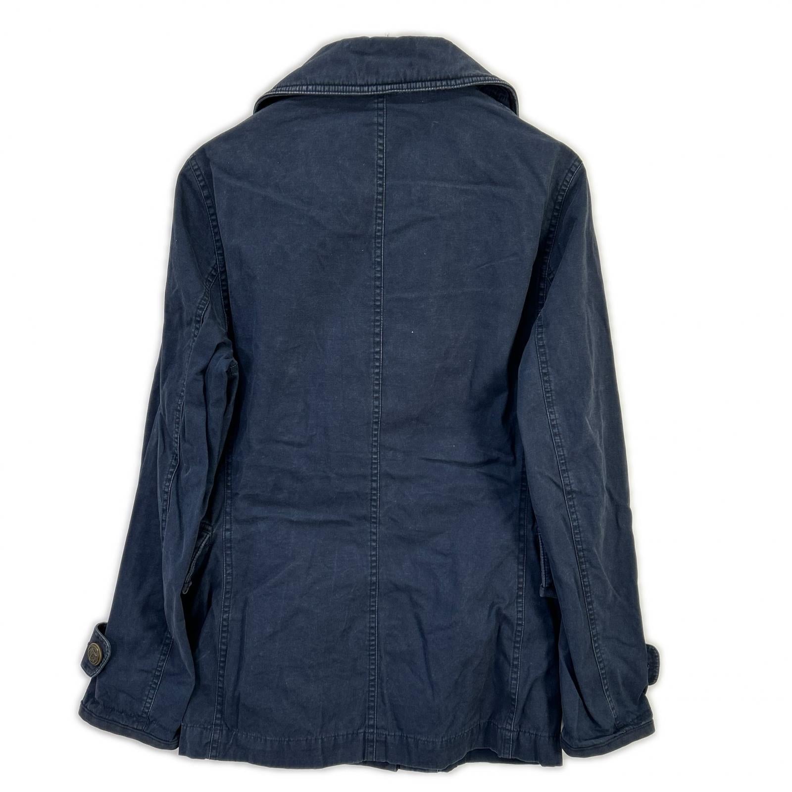 Ralph Lauren Rugby ラルフローレンラグビー ネイビー コットン アンカーボタン ダブルブレスト Pコート コート