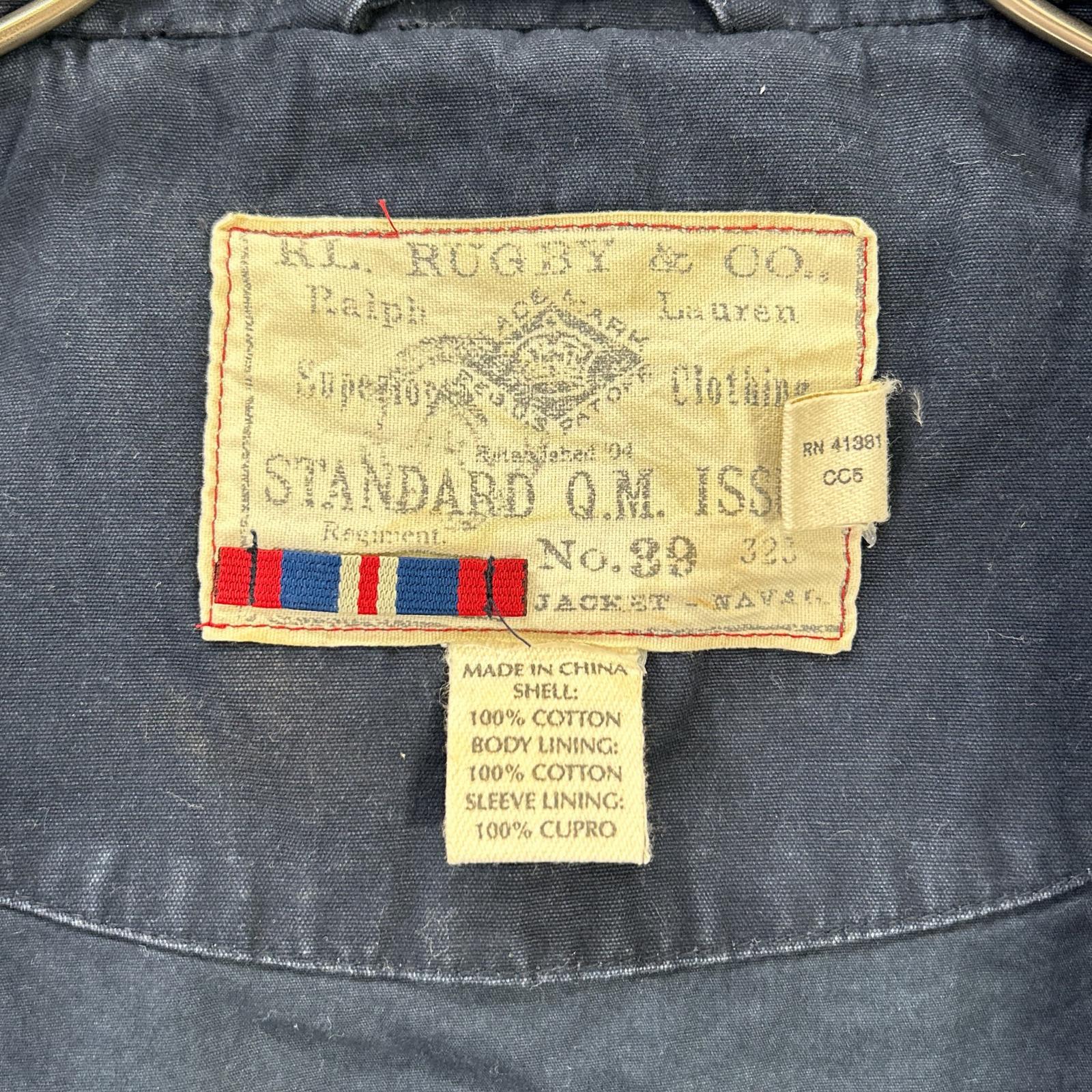 Ralph Lauren Rugby ラルフローレンラグビー ネイビー コットン アンカーボタン ダブルブレスト Pコート コート