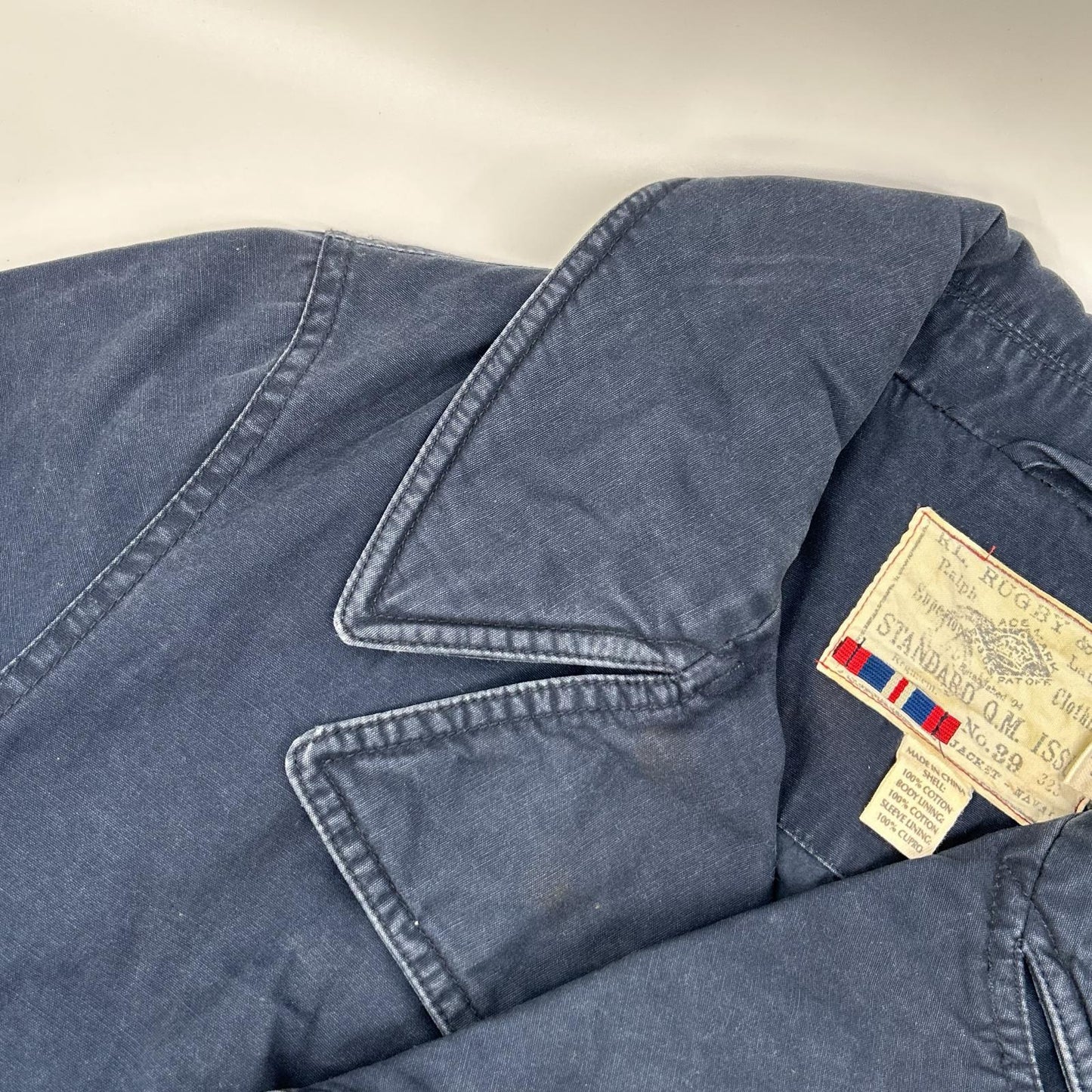 Ralph Lauren Rugby ラルフローレンラグビー ネイビー コットン アンカーボタン ダブルブレスト Pコート コート