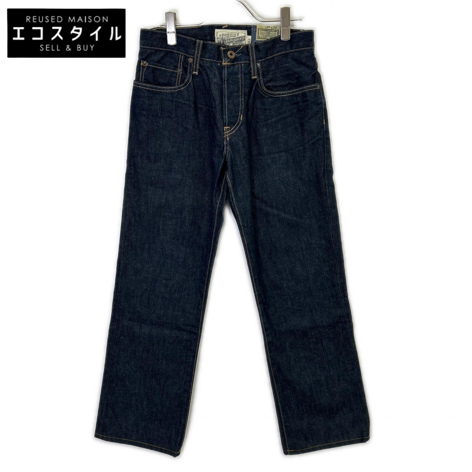 Ralph Lauren Rugby ラルフローレンラグビー 022984 インディゴ リジッド ボタンフライ ストレートデニムパンツ ボトムス