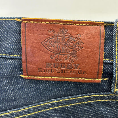 Ralph Lauren Rugby ラルフローレンラグビー 022984 インディゴ リジッド ボタンフライ ストレートデニムパンツ ボトムス