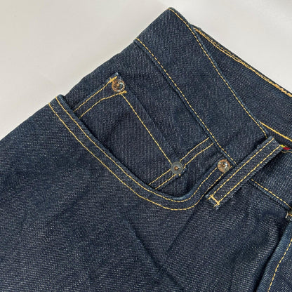 Ralph Lauren Rugby ラルフローレンラグビー 022984 インディゴ リジッド ボタンフライ ストレートデニムパンツ ボトムス