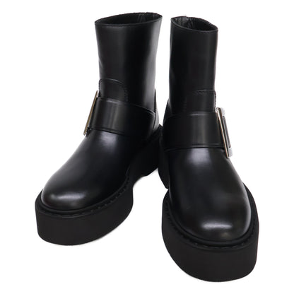 RogerVivier ロジェヴィヴィエ 【新品同様】RVW74038980TTQB999 VIV RANGERS HIGH MET BIKERS BOOTIE バイカーブーツ シューズ