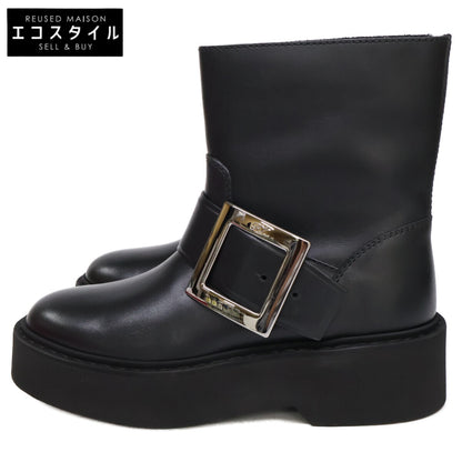 RogerVivier ロジェヴィヴィエ 【新品同様】RVW74038980TTQB999 VIV RANGERS HIGH MET BIKERS BOOTIE バイカーブーツ シューズ