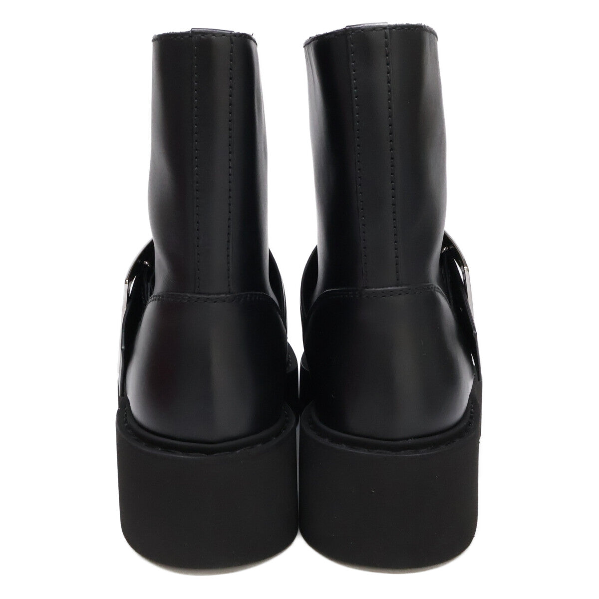 RogerVivier ロジェヴィヴィエ 【新品同様】RVW74038980TTQB999 VIV RANGERS HIGH MET BIKERS BOOTIE バイカーブーツ シューズ