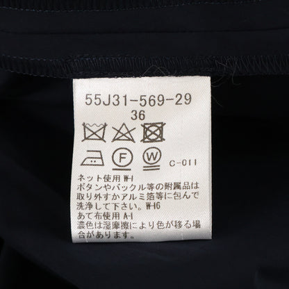 BLUE LABEL CRESTBRIDGE ブルーレーベルクレストブリッジ 55J31-569-29 ネイビー コットン混 チェックスリーブ ベルテッドシャツワンピース ワンピース