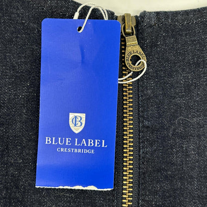 BLUE LABEL CRESTBRIDGE ブルーレーベルクレストブリッジ 55J32-564-29 インディゴ コットン ウエストリボン チェックデニムワンピース ワンピース