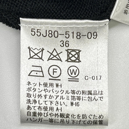 BLUE LABEL CRESTBRIDGE ブルーレーベルクレストブリッジ 55J80-518-09 ブラック コットン混 ベルテッド チェックフレアWAON ワンピース