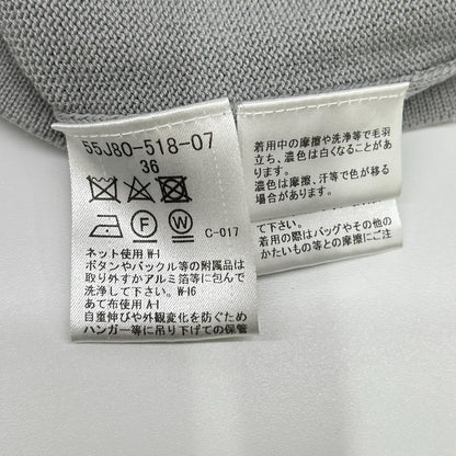BLUE LABEL CRESTBRIDGE ブルーレーベルクレストブリッジ 55J80-518-07 グレー コットン混 ベルテッド チェックフレアWAON ワンピース