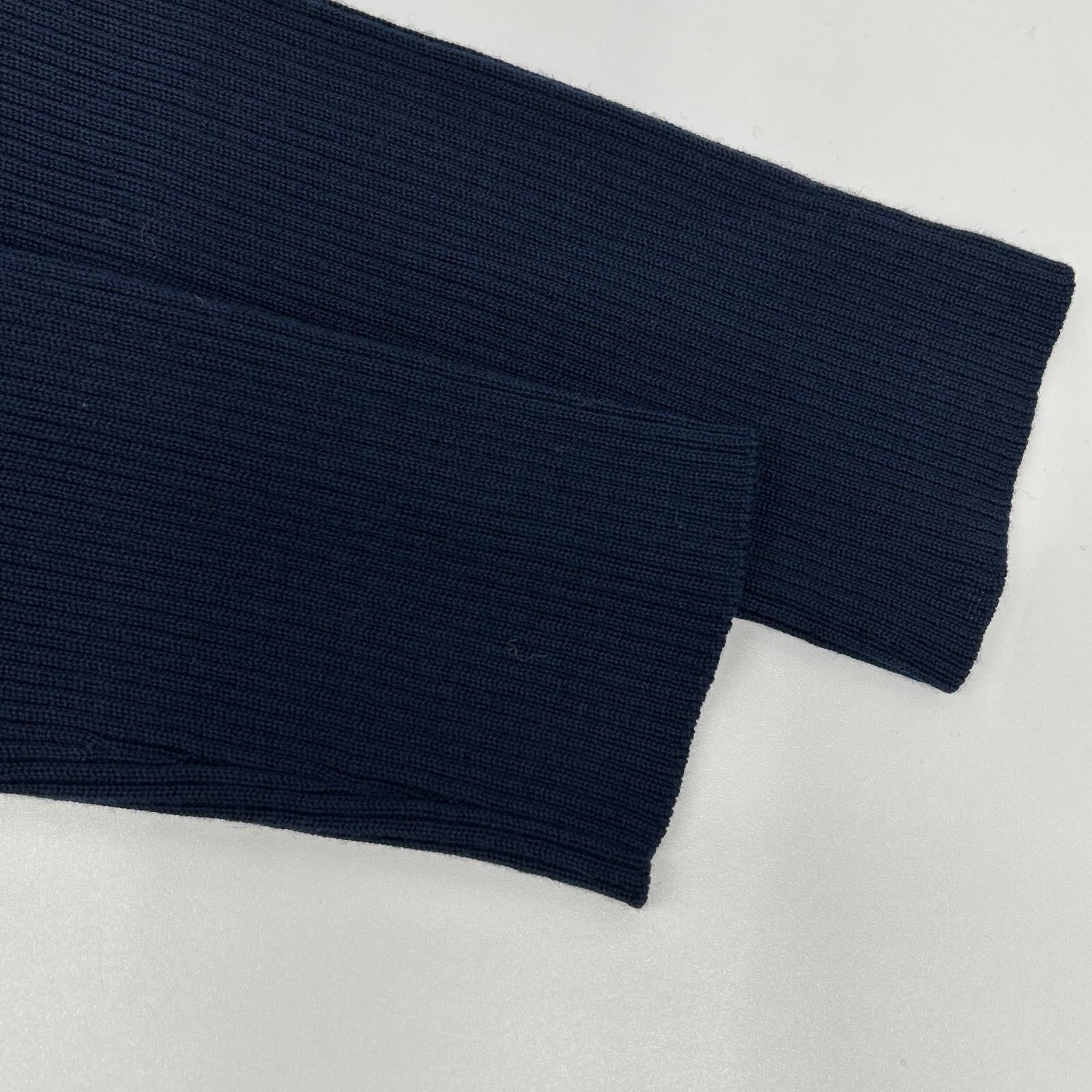 BURBERRY BLUE LABEL バーバリーブルーレーベル E1J63-895-15 ネイビー×レッド ウール チェック柄 リブニットドッキングワンピース ワンピース