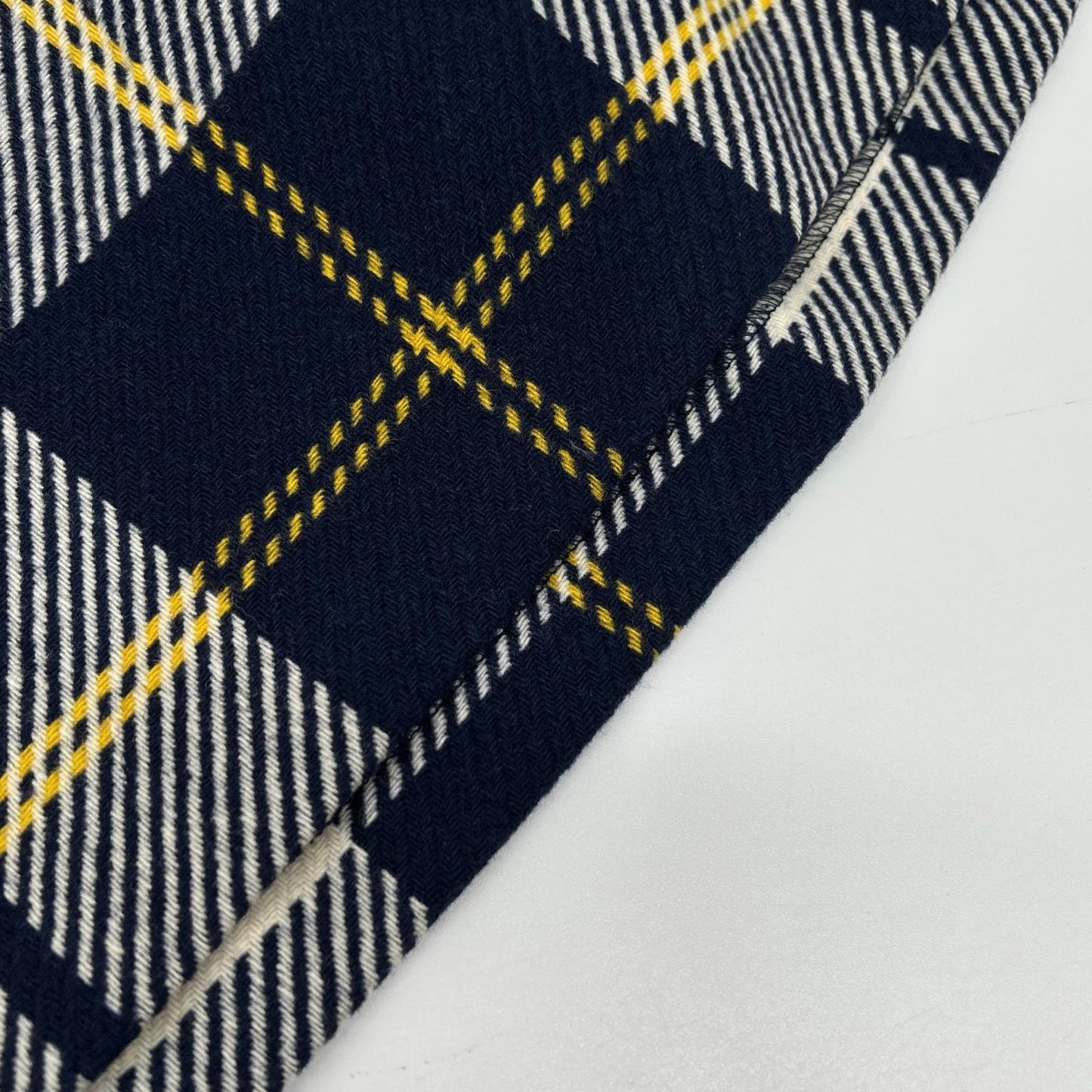 Burberry Blue Label バーバリーブルーレーベル E1J44-516-29 ネイビー×ベージュ ウール チェック柄 ニットドッキングベルテッドワンピース ワンピース