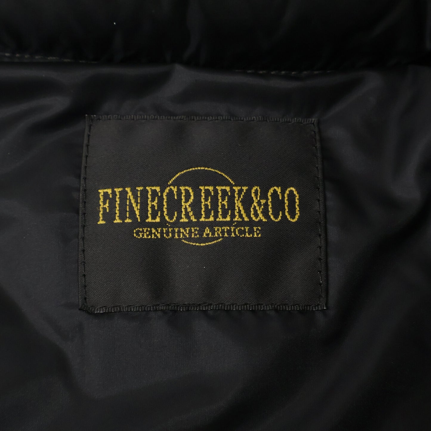 FINE CREEK&CO ファインクリークアンドコー ディアスキン ジップアップ ダウン ベスト