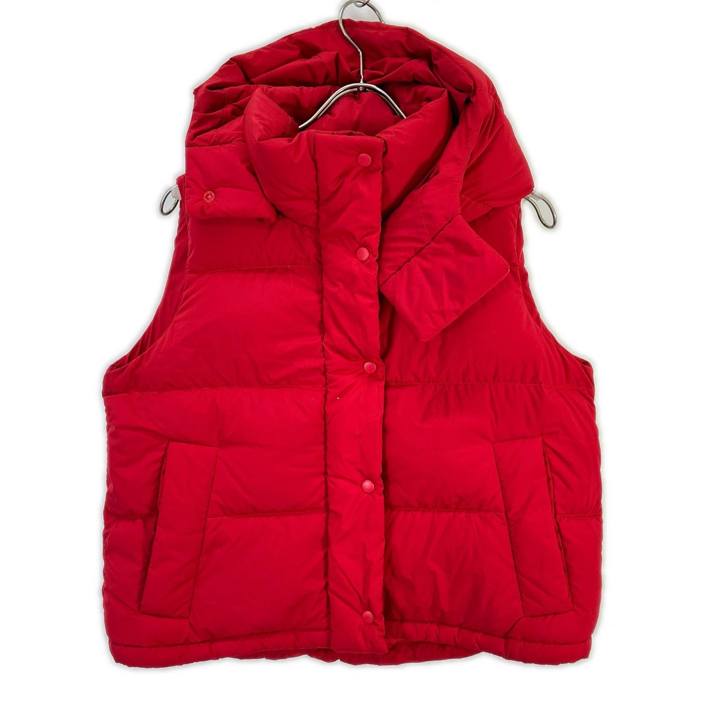 lululemon ルルレモン レッド Wunder Puff フード付きクロップダウンベスト ベスト