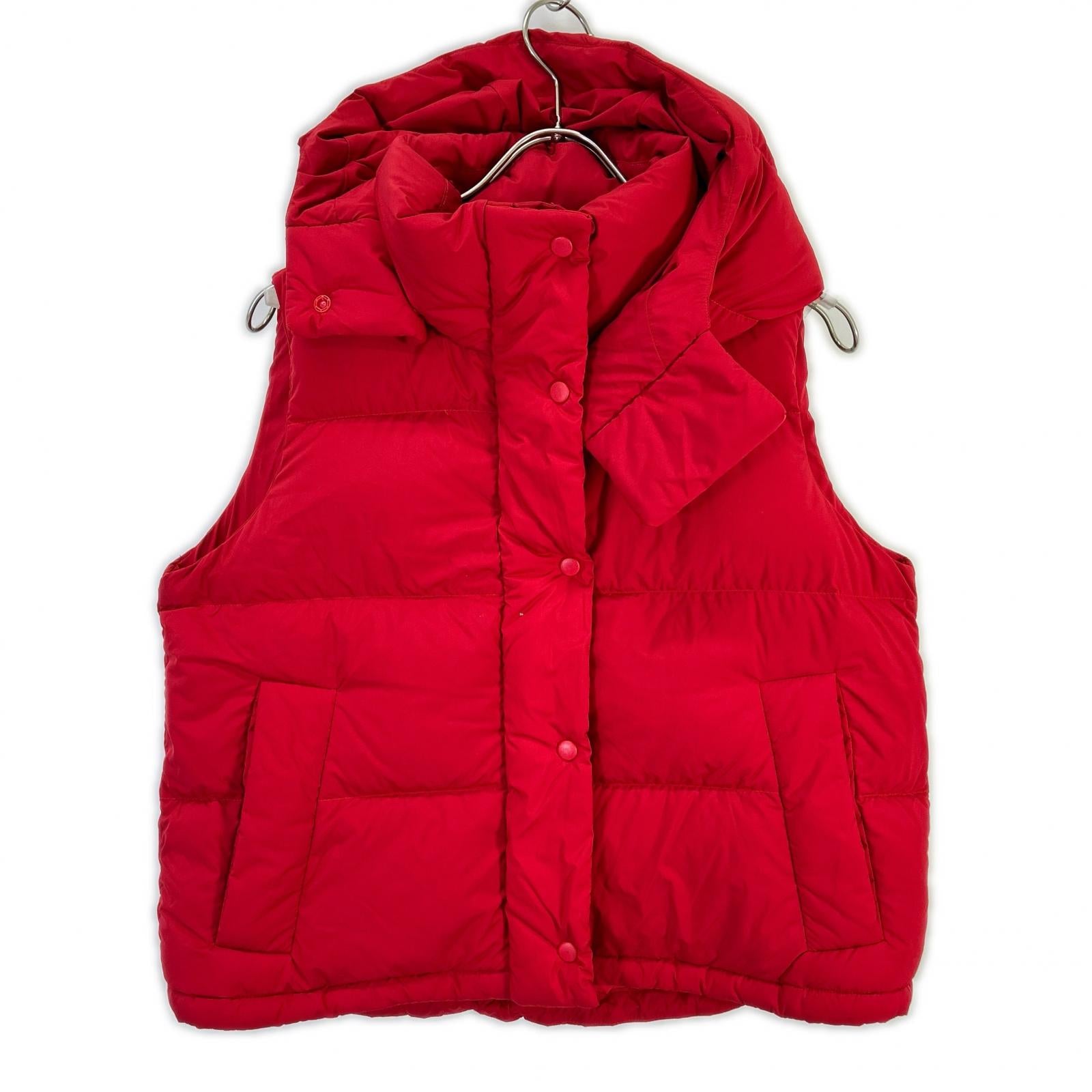 lululemon ルルレモン レッド Wunder Puff フード付きクロップダウンベスト ベスト