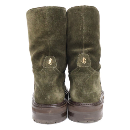 JIMMY CHOO Jimmy Choo YARI FLAT suede boots with shearling lining