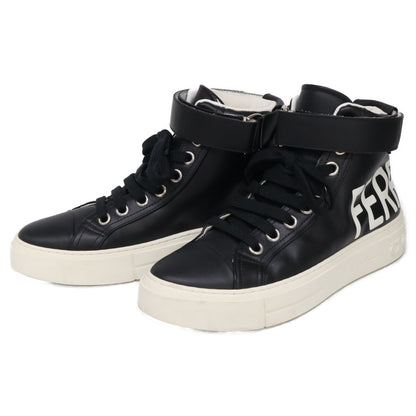 Salvatore Ferragamo leather Ayr logo Gancini sole high-top sneakers shoes