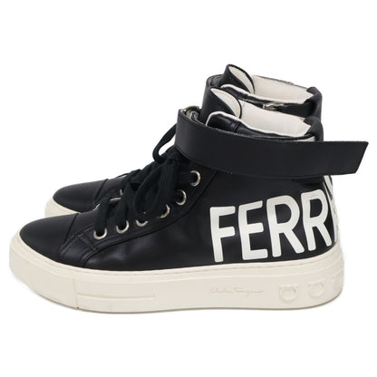 Salvatore Ferragamo leather Ayr logo Gancini sole high-top sneakers shoes