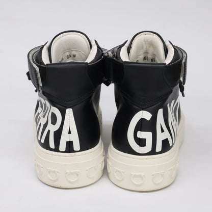 Salvatore Ferragamo leather Ayr logo Gancini sole high-top sneakers shoes