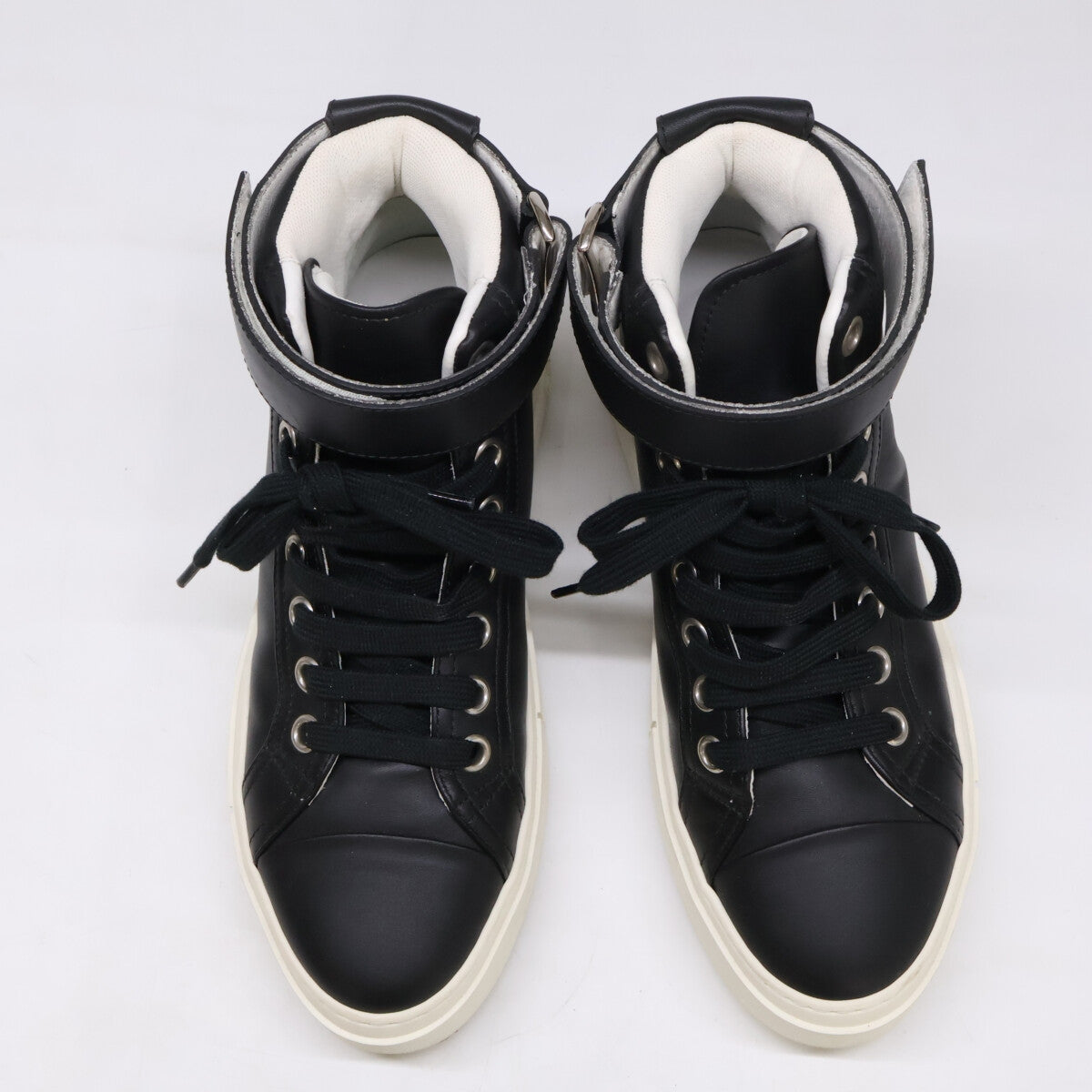 Salvatore Ferragamo leather Ayr logo Gancini sole high-top sneakers shoes