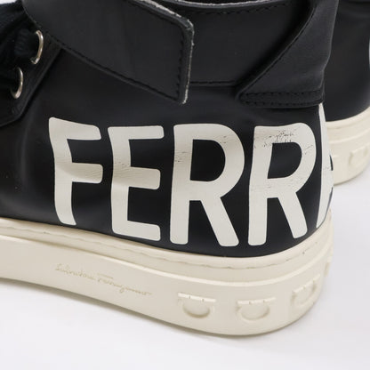 Salvatore Ferragamo leather Ayr logo Gancini sole high-top sneakers shoes