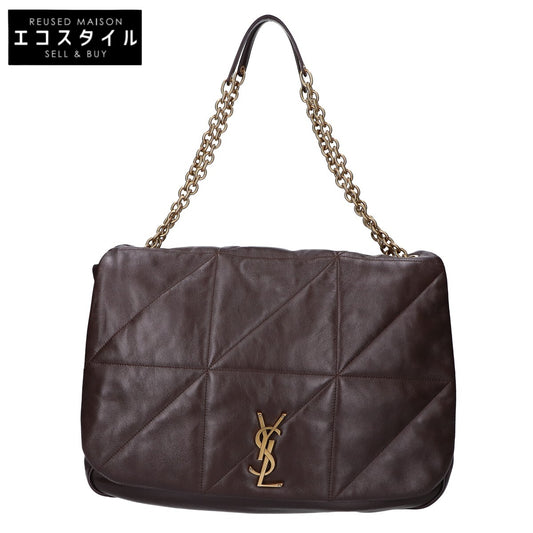 SAINT LAURENT PARIS サンローランパリ 新品同様 25AW 805859 Jamie 4.3/ジェイミー4.3 ナッパラムスキン メタルカサンドラロゴ キルティングステッチ マキシ チェーン ショルダーバッグ