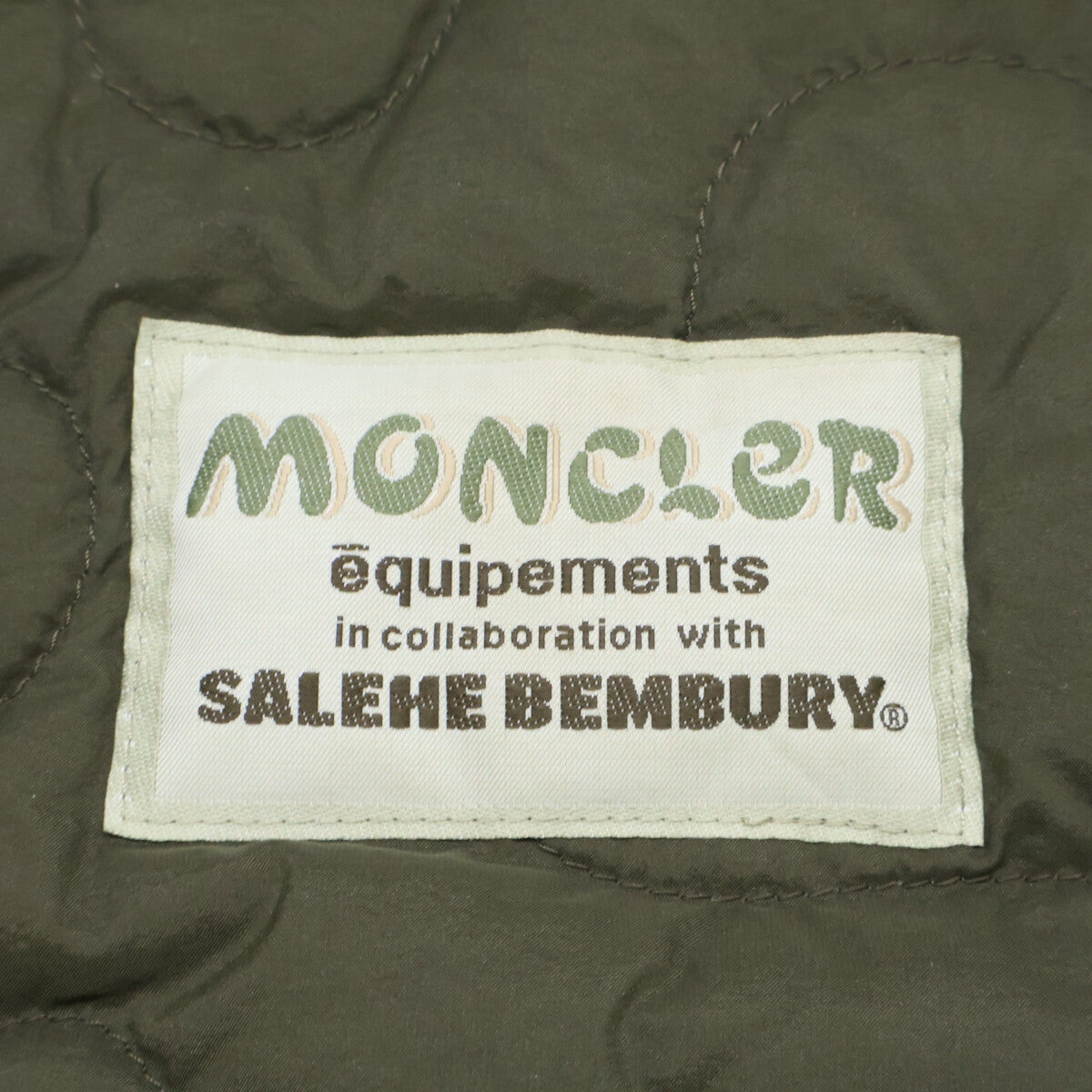 MONCLER モンクレール GENIUS 5 ｘSALEHE BEMBURY【23年製】 CAMICIA バックプリント キルティング 半袖ダウンジャケット ジャケット
