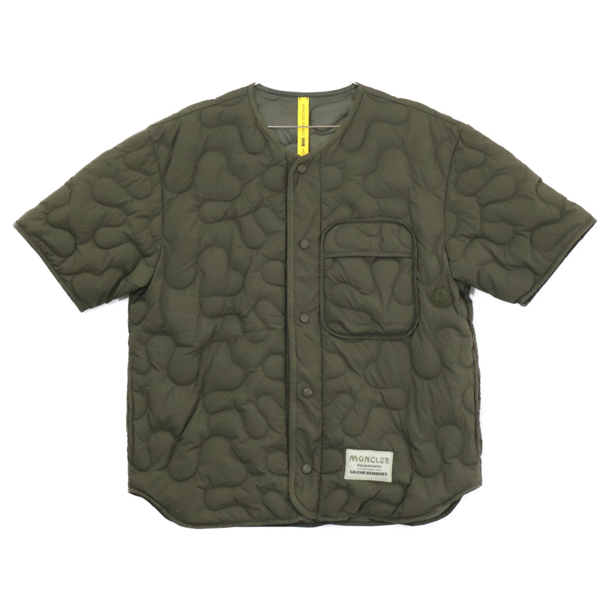 MONCLER モンクレール GENIUS 5 ｘSALEHE BEMBURY【23年製】 CAMICIA バックプリント キルティング 半袖ダウンジャケット ジャケット
