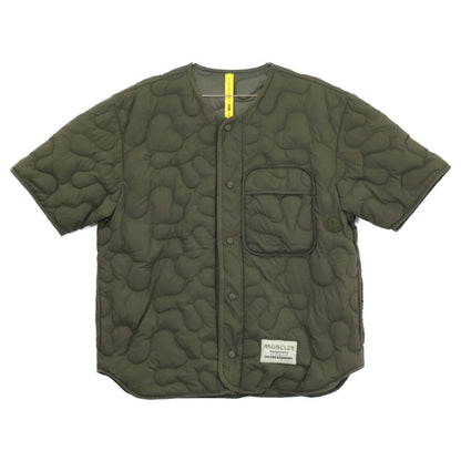 MONCLER モンクレール GENIUS 5 ｘSALEHE BEMBURY【23年製】 CAMICIA バックプリント キルティング 半袖ダウンジャケット ジャケット