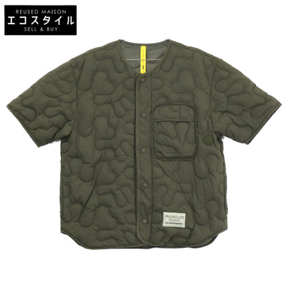 MONCLER モンクレール GENIUS 5 ｘSALEHE BEMBURY【23年製】 CAMICIA バックプリント キルティング 半袖ダウンジャケット ジャケット