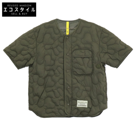 MONCLER モンクレール GENIUS 5 ｘSALEHE BEMBURY【23年製】 CAMICIA バックプリント キルティング 半袖ダウンジャケット ジャケット