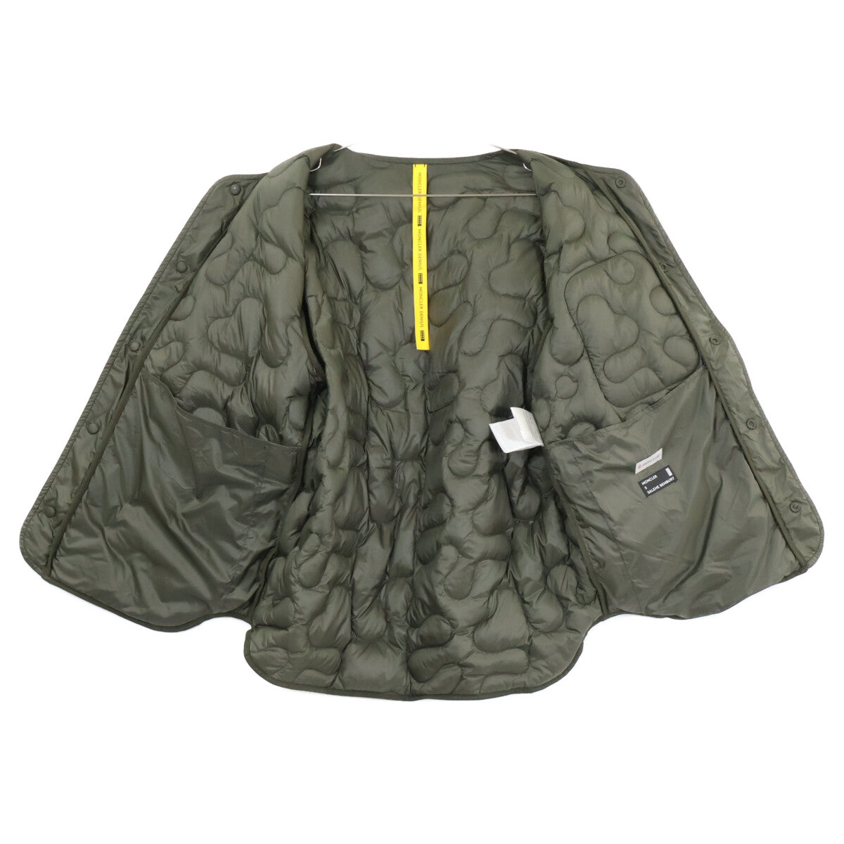 MONCLER モンクレール GENIUS 5 ｘSALEHE BEMBURY【23年製】 CAMICIA バックプリント キルティング 半袖ダウンジャケット ジャケット