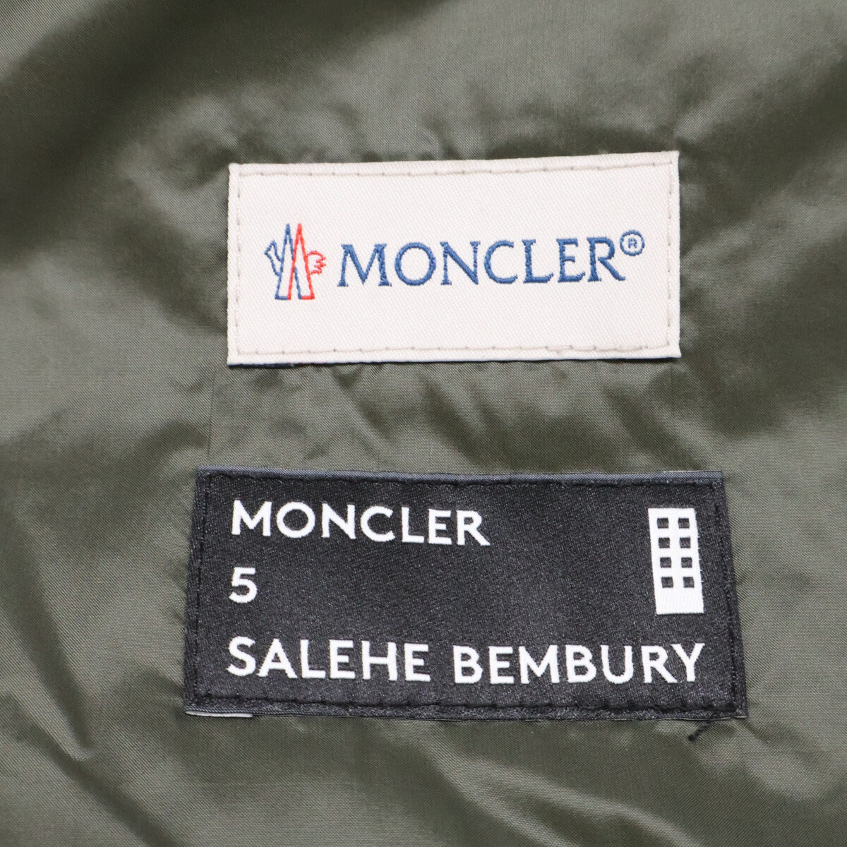 MONCLER モンクレール GENIUS 5 ｘSALEHE BEMBURY【23年製】 CAMICIA バックプリント キルティング 半袖ダウンジャケット ジャケット