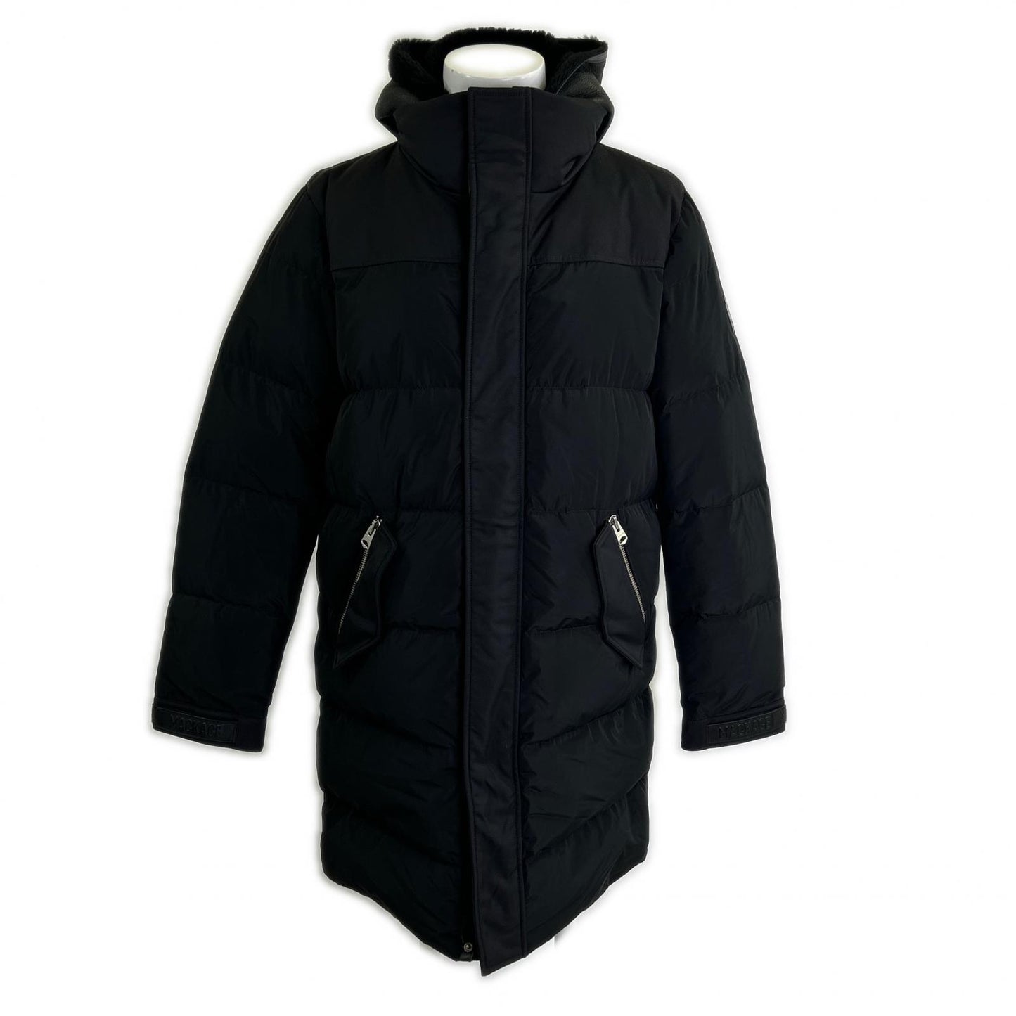 Mackage マッカージュ MKGRILEY5 RILEY ライリー ムートンレイヤードカラー・フード付 フルジップ ダウンジャケット ジャケット