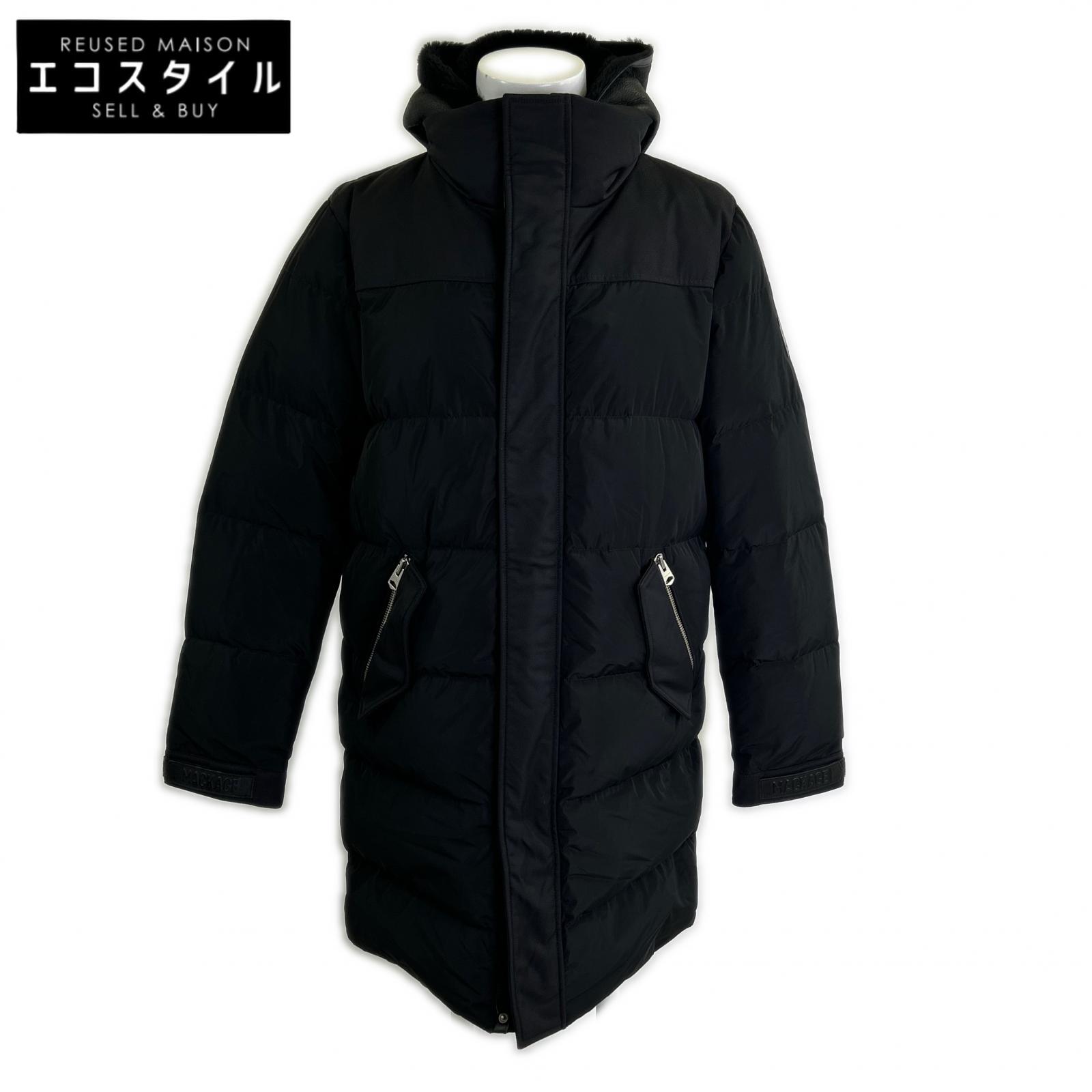 Mackage マッカージュ MKGRILEY5 RILEY ライリー ムートンレイヤードカラー・フード付 フルジップ ダウンジャケット ジャケット