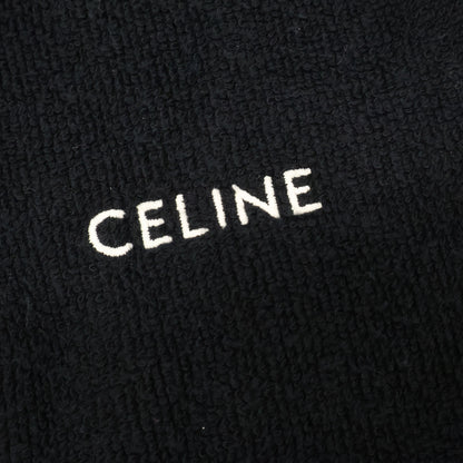 CELINE 2Y37G372Y Logo-Embroidered Terry Toweling Pullover Hoodie [Domestic Authorized/24SS]