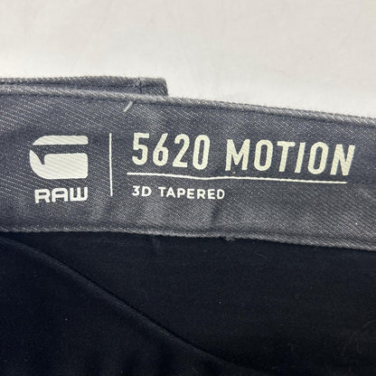 G-STAR RAW ジースターロゥ 5620 MOTION 3D TAPERED グレー コットン プリーツデザイン 立体裁断デニム ボトムス