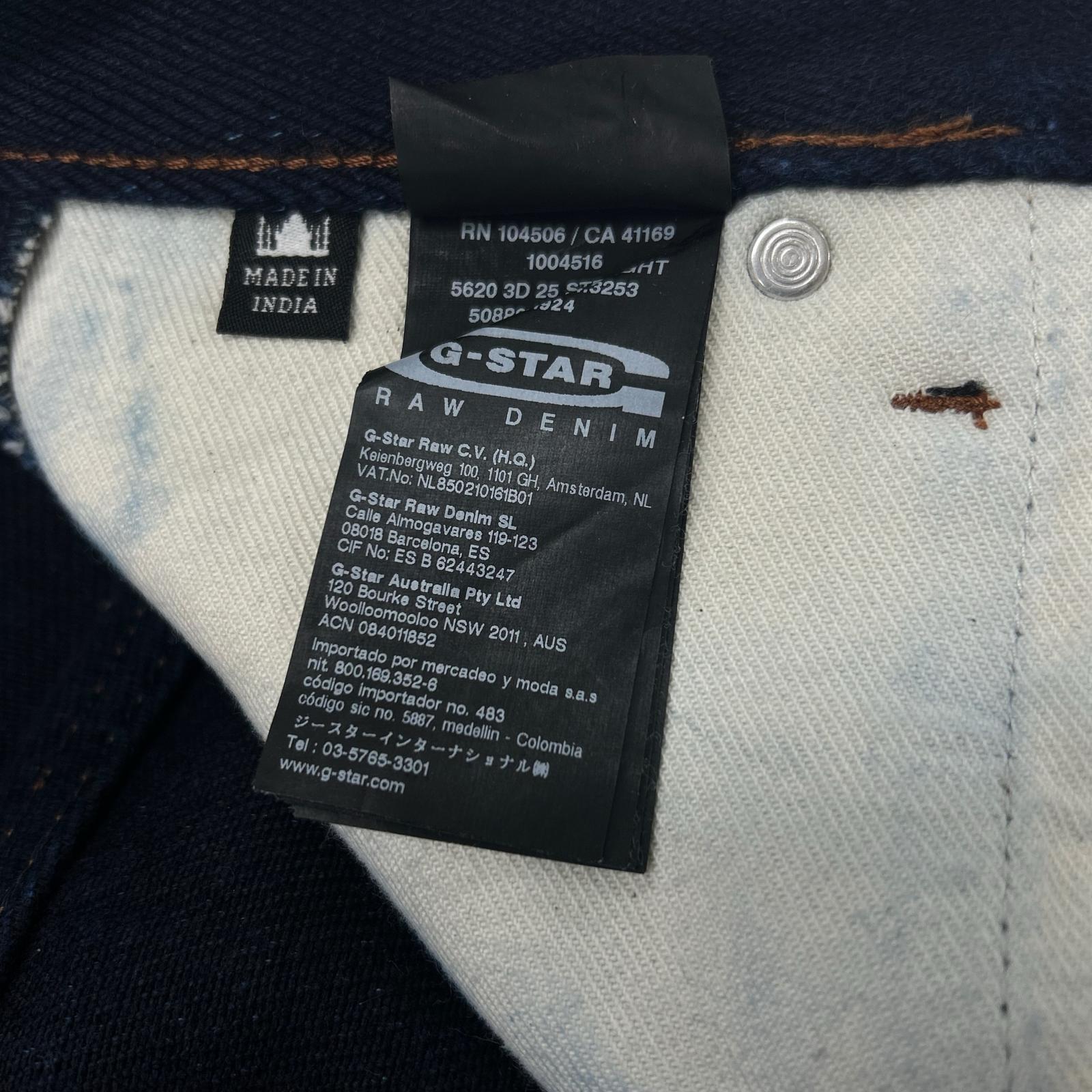 G-STAR RAW ジースターロゥ 5620 MOTION 3D TAPERED インディゴ コットン プリーツデザイン 立体裁断デニム ボトムス