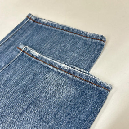 G-STAR RAW ジースターロゥ RE US FIRST CLASSIC ブルー コットン ダメージ加工 テーパードデニムパンツ ボトムス