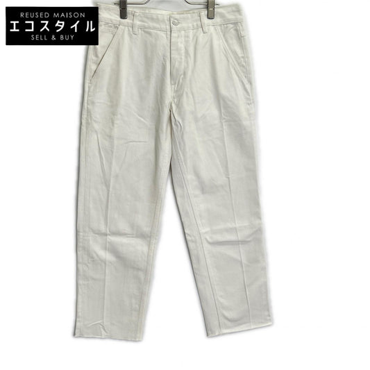 G-STAR RAW MN CHINO white cotton button-fly wide-tapered chino pants, bottoms