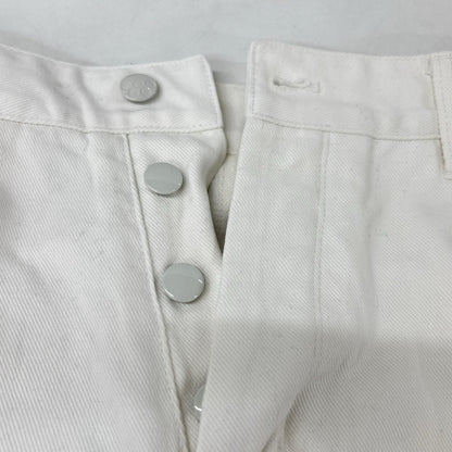 G-STAR RAW ジースターロゥ MN CHINO ホワイト コットン ボタンフライ ワイドテーパードチノパンツ ボトムス
