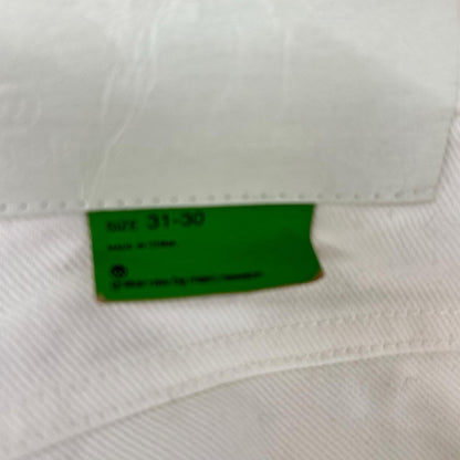 G-STAR RAW ジースターロゥ MN CHINO ホワイト コットン ボタンフライ ワイドテーパードチノパンツ ボトムス